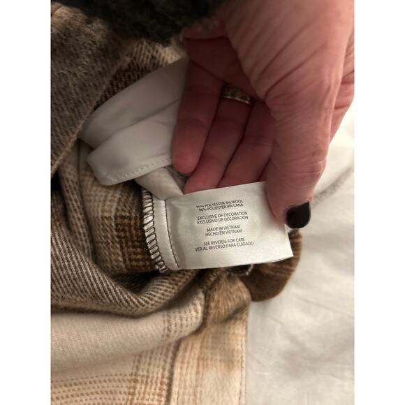 Banana Republic XXL Women’s Shacket Pockets Soft Neutral Cabin Lodgecore - Picture 6 of 6